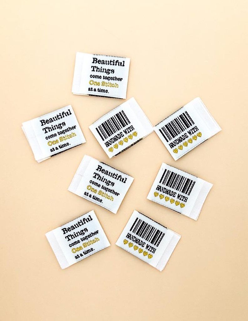 Minki Kim Barcode Woven Labels-Pkg of 8 labels