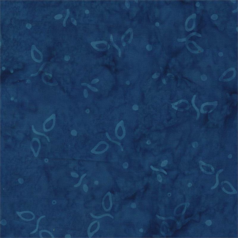Wild for Wildflowers Batik Sprouts Blue