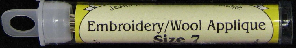 Foxglove Cottage Embro/ Applique Needle Size 7 16ct