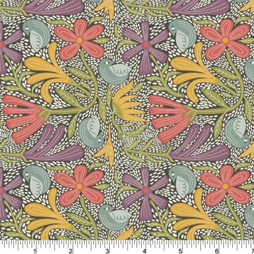 [PH0522] Seeds Song Birds at Heart - Phoebe Fabric