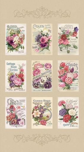 Cottage Lace Flower Seeds Panel