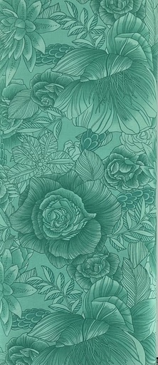 [BB Floral Mashup - 6 - Green] Green Large Floral from Japan