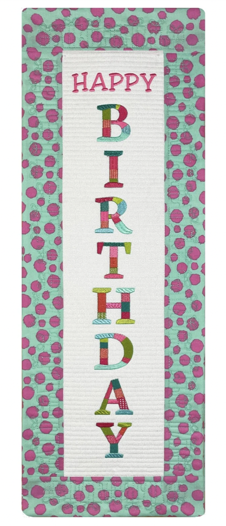 Bit-O-Color Happy Birthday Quilted Banner Pattern