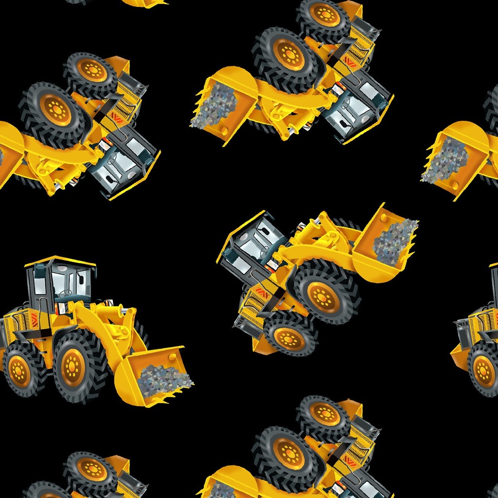 Construction Zone Front Loader Black
