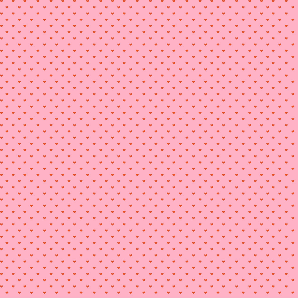 Hello Spring Digital Hearts Pink