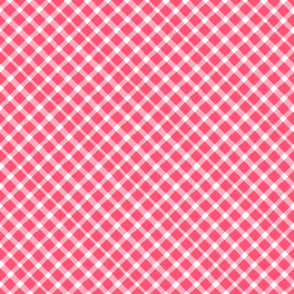 Love is in the Air Diagonal Plaid Light Red