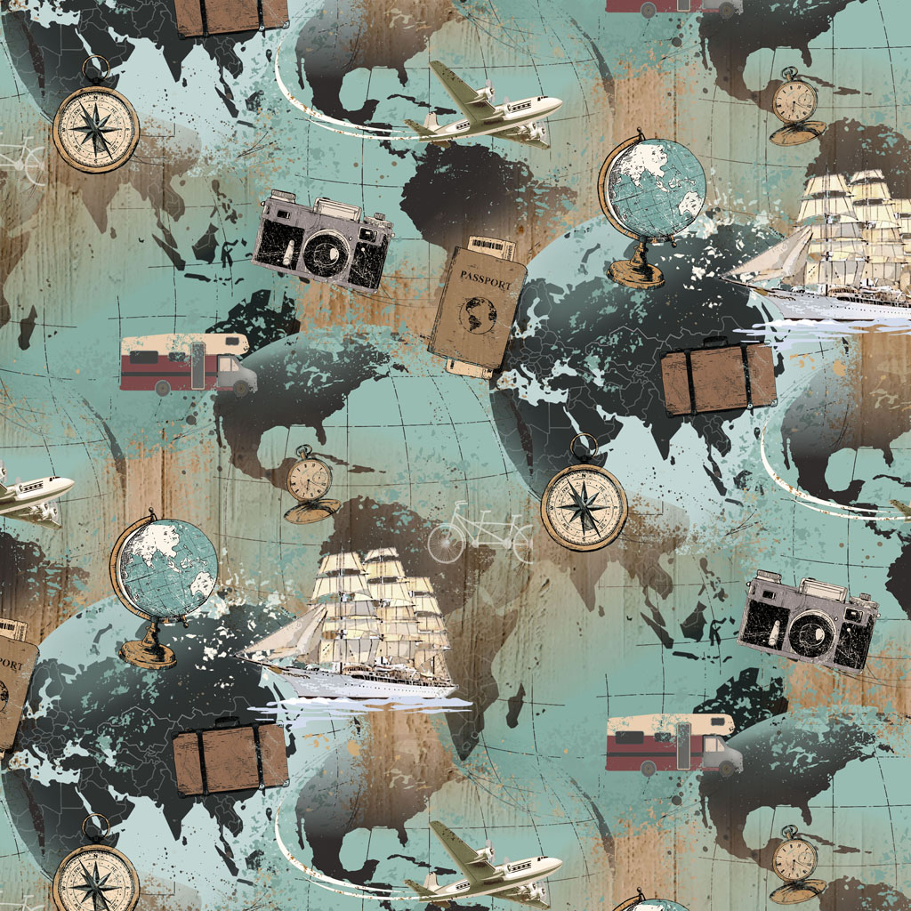 Explore Digital World Map Light Teal