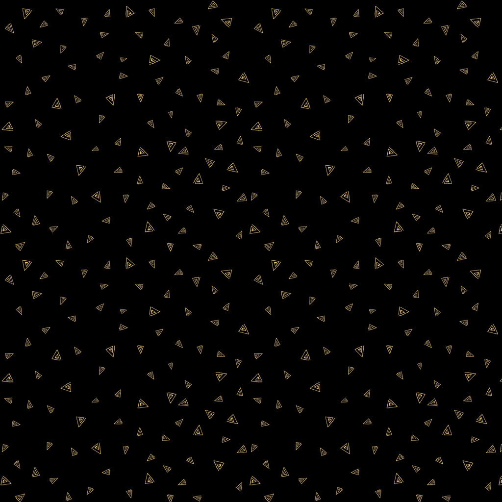 Fantasticats Gold Triangles Black Metallic