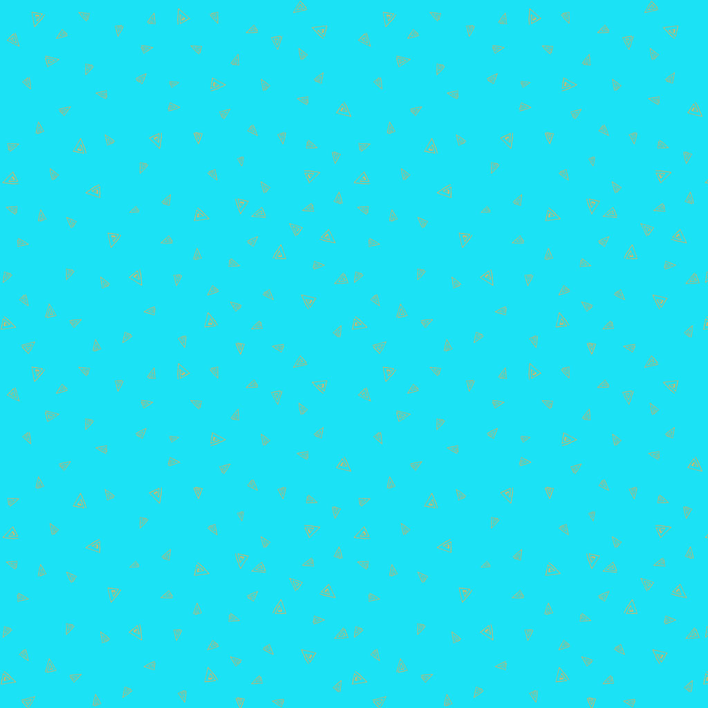 Fantasticats Gold Triangles Aqua Metallic