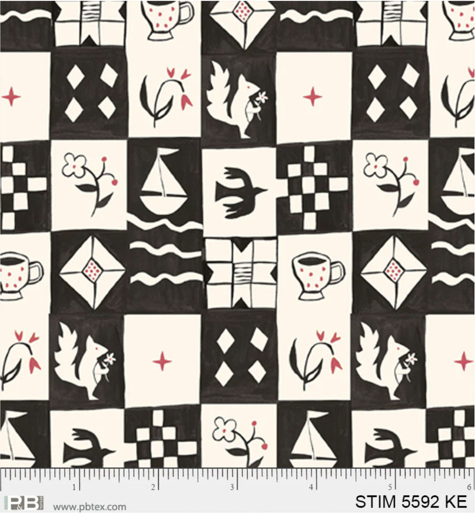 Story Time Checkerboard Black