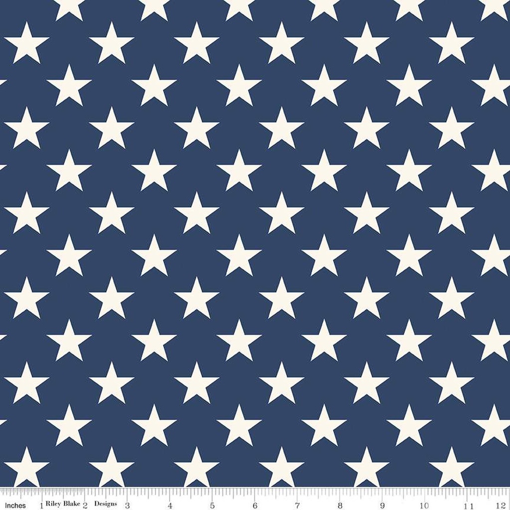 Wide Back Freedom Garden Stars Blue