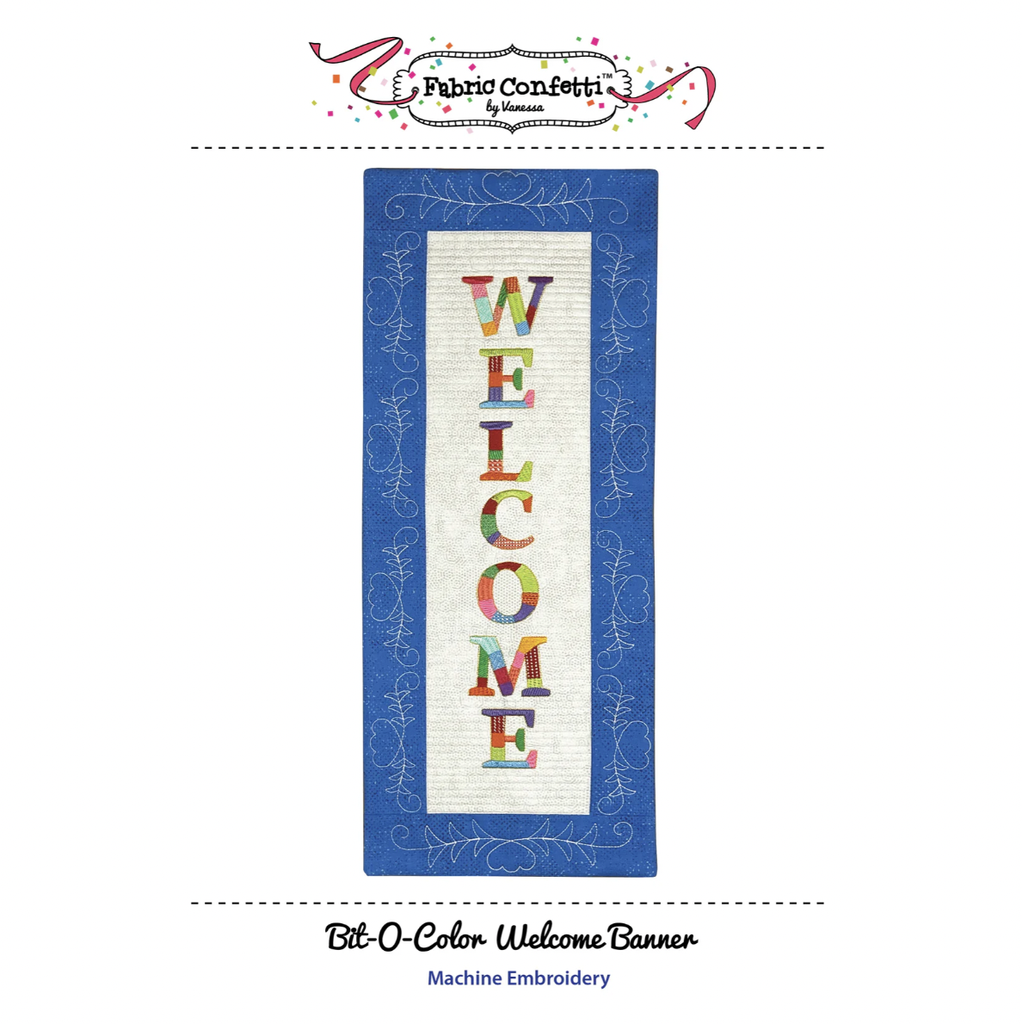 Bit-O-Color Welcome Quilted Banner Pattern