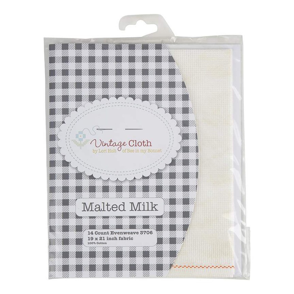 Vintage Cloth-Malted Milk 14ct Aida -18"x21"