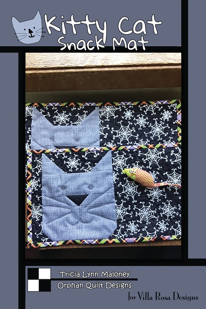 Kitty Cat Snack Mat - Villa Rosa Pattern