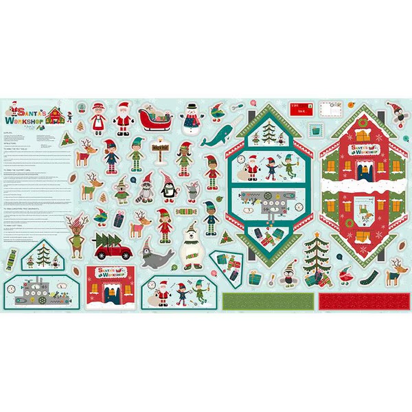 SALE - Santa's Workshop Felt Panel