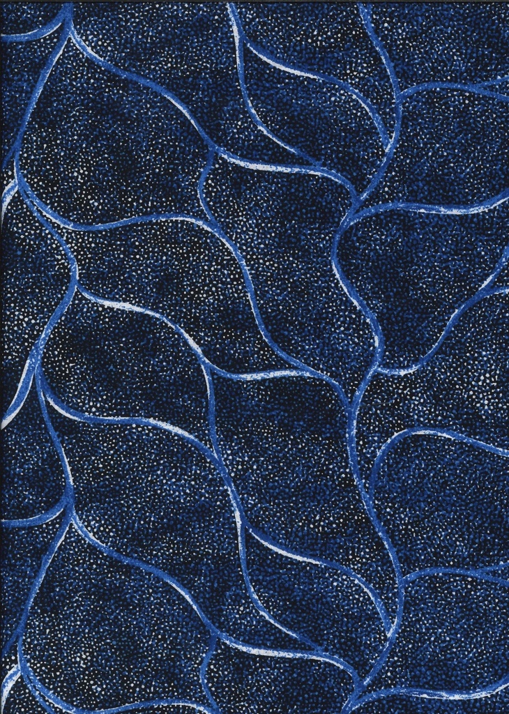 Ladies Walking Along the Line Sea Blue