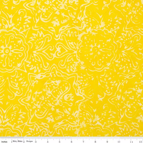 Batiks Elementals - Rainbow Brights - Canary