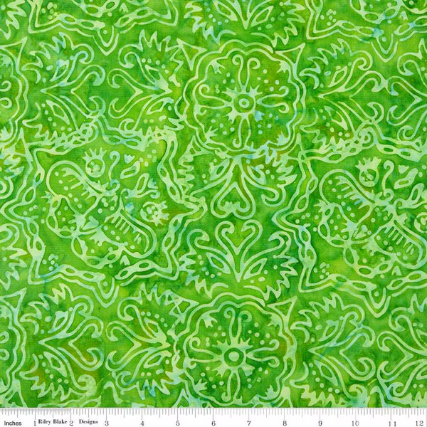 Batiks Elementals - Rainbow Brights - Kiwi