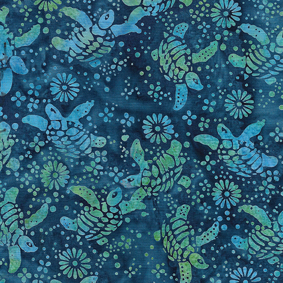 Turtle-Blue Marine Batik