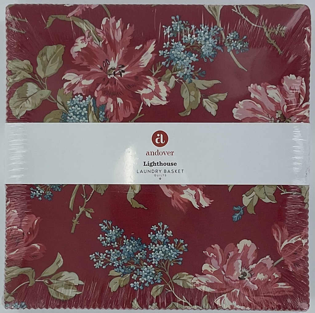 Lighthouse by Laundry Basket - 10” Squares