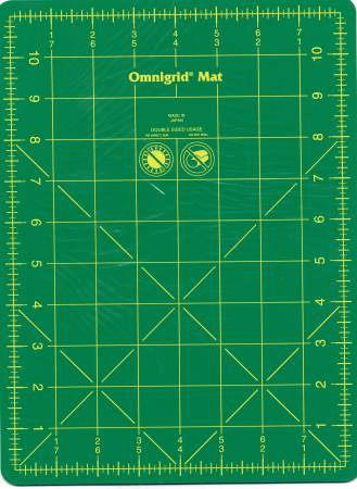 Cutting Mat Omnigrid Green 8.75in x 11.75in
