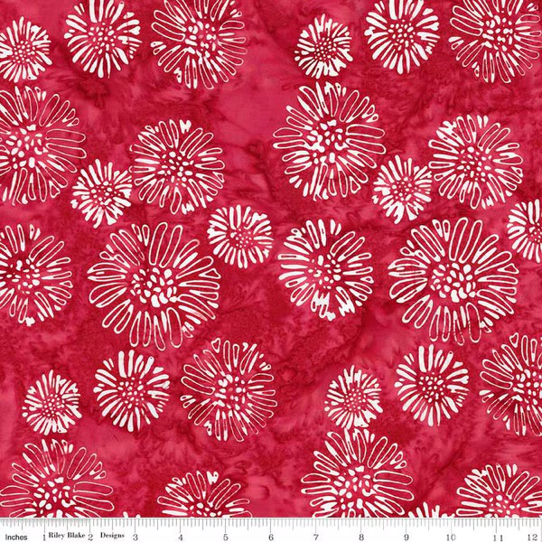 Batiks Let Freedom Reign Crimson