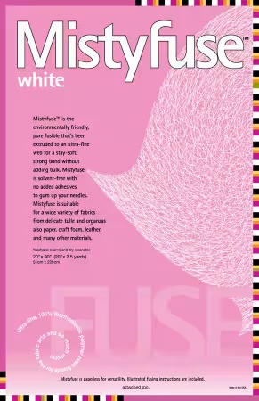 Mistyfuse White 20in X 90in