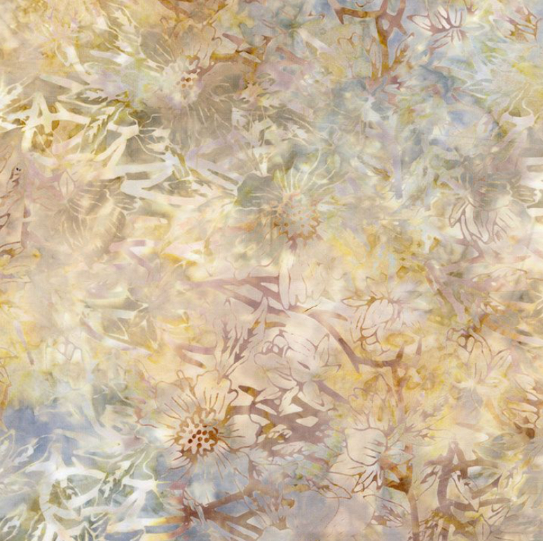 Stamped Flowers on Branches Tonga-B1763 Sunrise