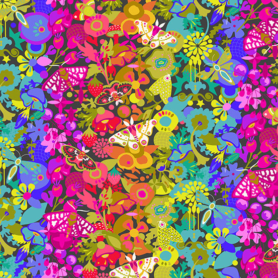 Allison Glass 108 Wide Back Night Theory-3 yd pre-cut