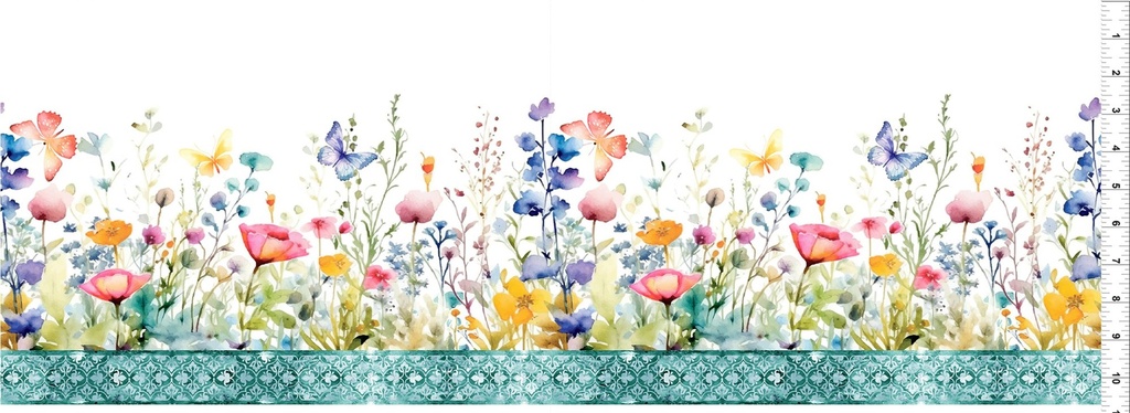 Butterfly Fantasy - Boarder - Multi