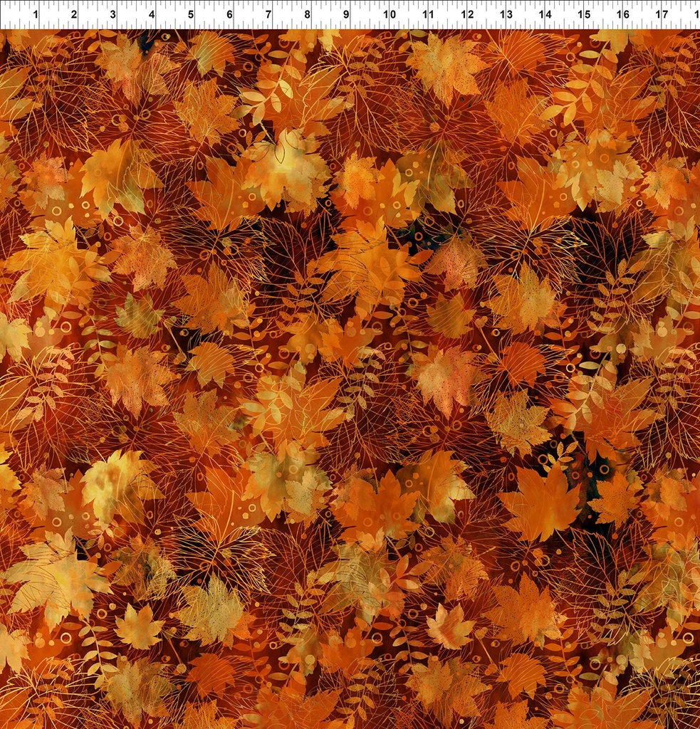 Falling Leaves - Collage - Rust