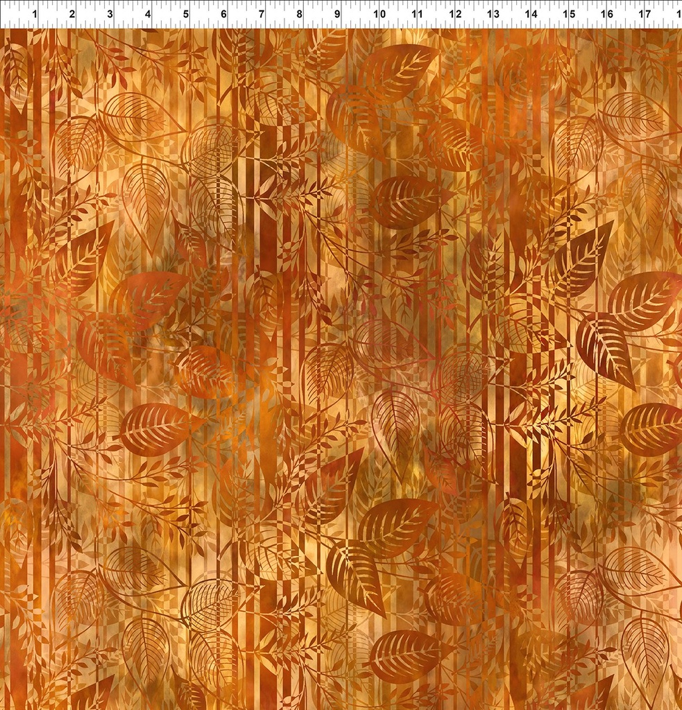 Falling Leaves - Leaf Stripe - Gold