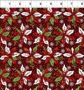 Winter Solstice II - Poinsettia - Red - Metallic