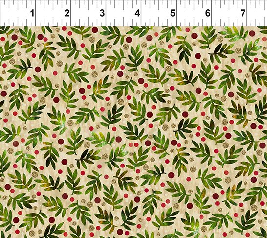 Winter Solstice II - Twigs - Beige - Metallic