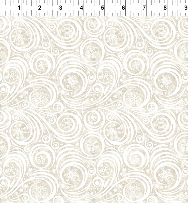 Winter Solstice II - Snow Swirl - Cream