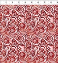 Winter Solstice II - Snow Swirl - Red/White