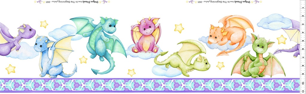 Dragon Friends - Border - Multi