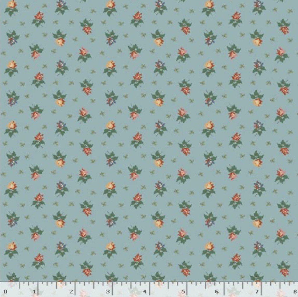 Floating Flower - Blue - Patchwork Potpourri