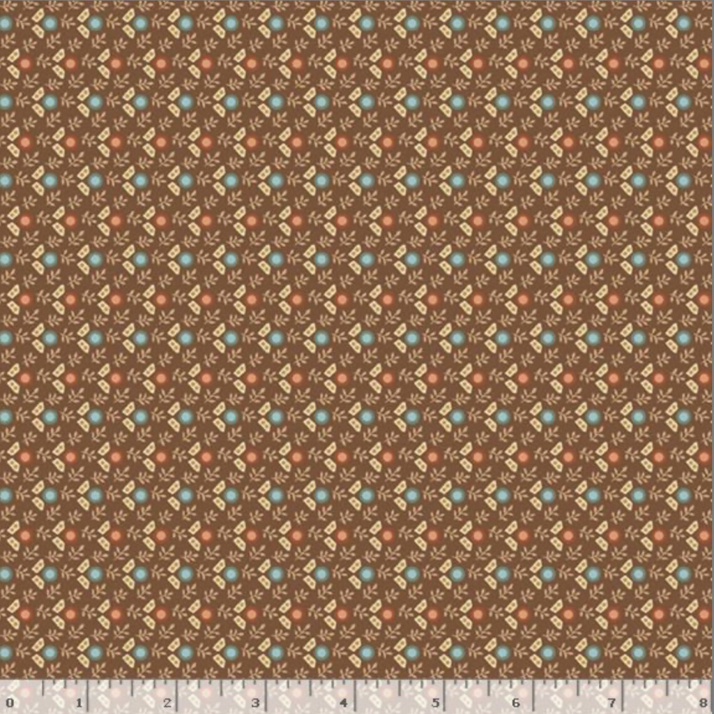 Dot Floret - Brown - Patchwork Potpourri