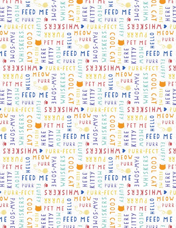 Words all Over - White