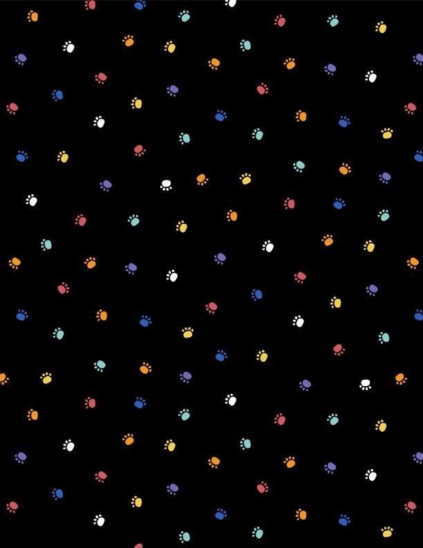 Paw Prints - Black