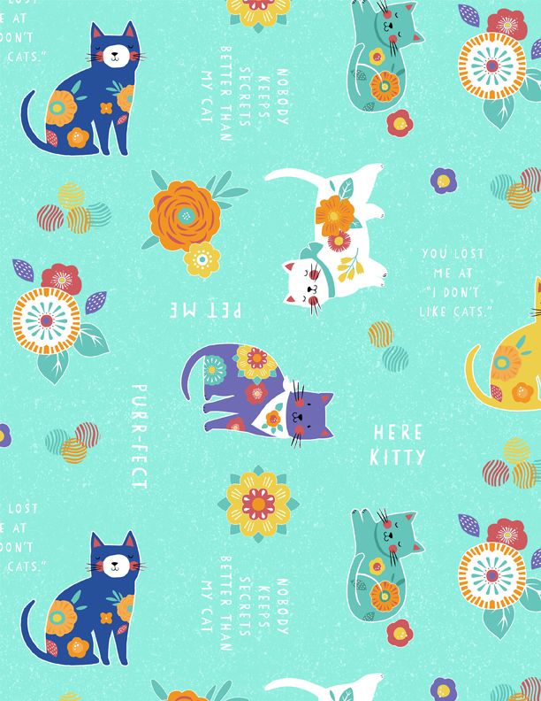 Large All Over Teal