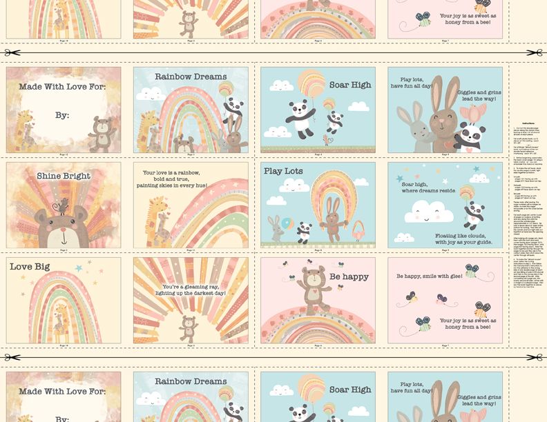 Rainbow Dreams Book Panel