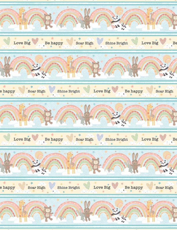 Rainbow Dreams Repeating Stripe Multi