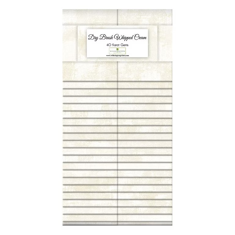 Dry Brush Whipped Cream 2.5 inch strips