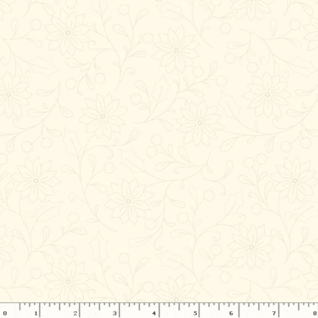 Dotted Floral - Make it Merry - Cream