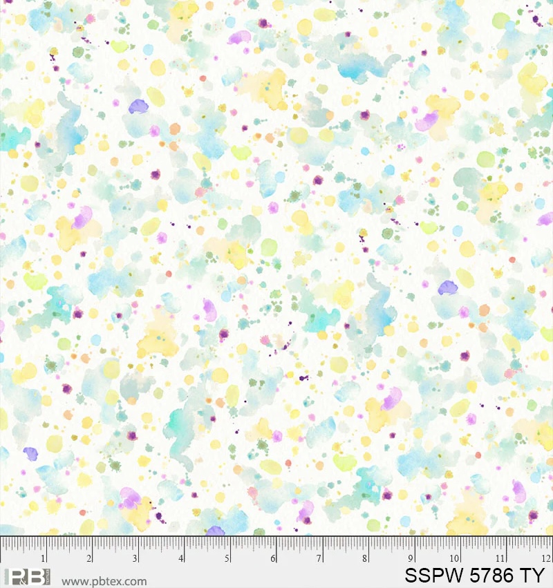 Sally’s Speckle 108” Paint Splatter - 3 Yard Precut
