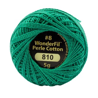 Eleganza 8wt 5-Gram Solid Perle Cotton Ball 42yd Rainforest Pool
