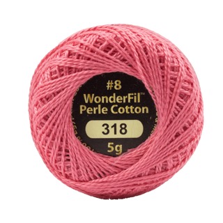Eleganza 8wt 5-Gram Solid Perle Cotton Ball 42yd  Bubble Gum
