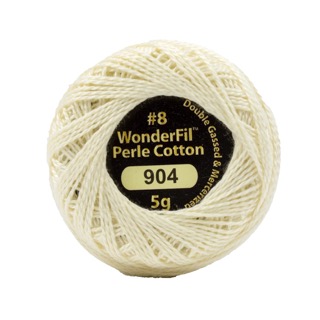 Eleganza 8wt 5-Gram Solid Perle Cotton Ball 42yd  Cat's Cream